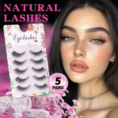Miniatura 80 de Veleasha Pestañas postizas de manga puntiagudas, 100% hechas a mano, aspecto natural, pestañas postizas ligeras con banda transparente suave