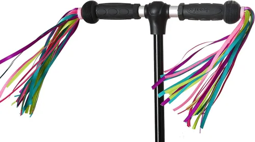 Miniatura 5 de 1 par (2 unidades) para manillar de bicicleta, empuñaduras de scooter, cintas de borla para niños y niñas