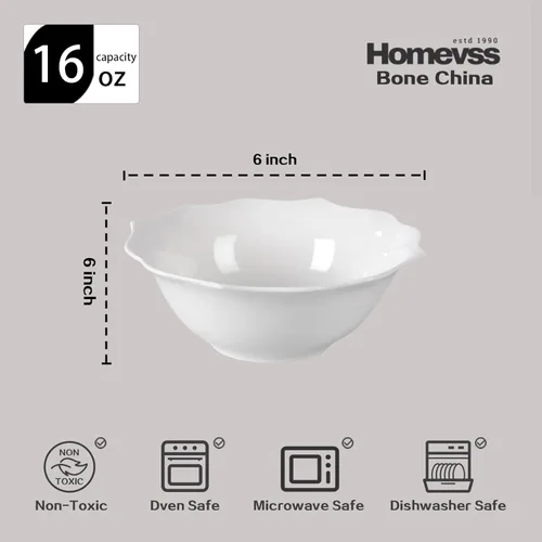 Miniatura 9 de HomeVss, nuevo juego de vajilla de porcelana de hueso, diseño de loto en relieve, juego de 20 piezas