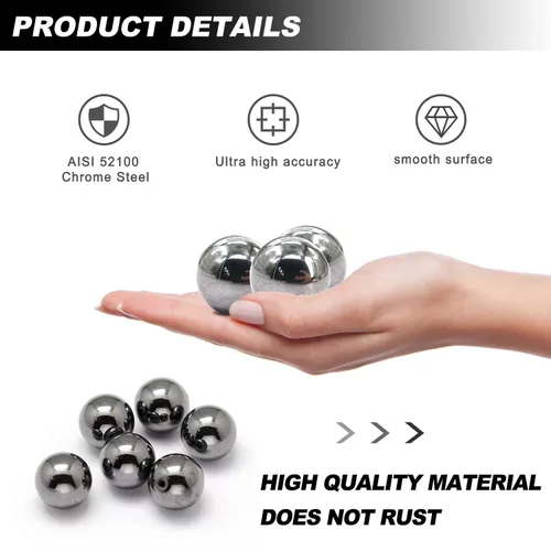 Miniatura 4 de 2 piezas de bolas de rodamiento de acero de 1.5 pulgadas Bolas de rodamiento de bicicleta sueltas surtidas de 38 mm 1-1/2 pulgadas
