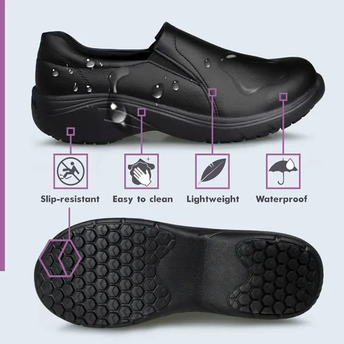 Miniatura 3 de Hawkwell Women's Slip On Lightweight Slip Resistant Comfort Nursing Shoes