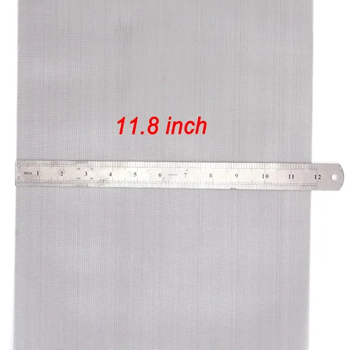 Miniatura 4 de 2 paquetes de 40 mallas de malla de alambre de metal de acero inoxidable de 11.8 x 47.2 pulgadas (11.8 x 47.2 in) Hoja de alambre de ventilación