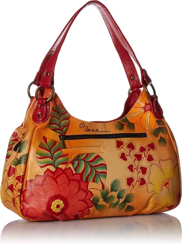 Miniatura 2 de Anna by Anuschka Bolso Hobo fruncido para mujer, piel auténtica