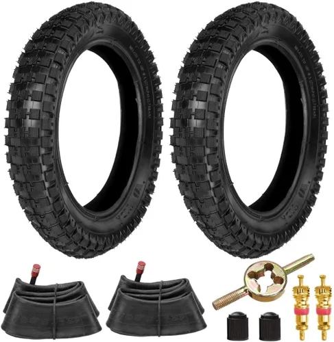 FVRITO 12.5x2.75 (12-1/2x2.75) Knobby Neumático y tubo interior para Razor MX350 MX400 Dirt Rocket X-Treme X-560 Heavy Duty Scooter Tao 47cc 49cc