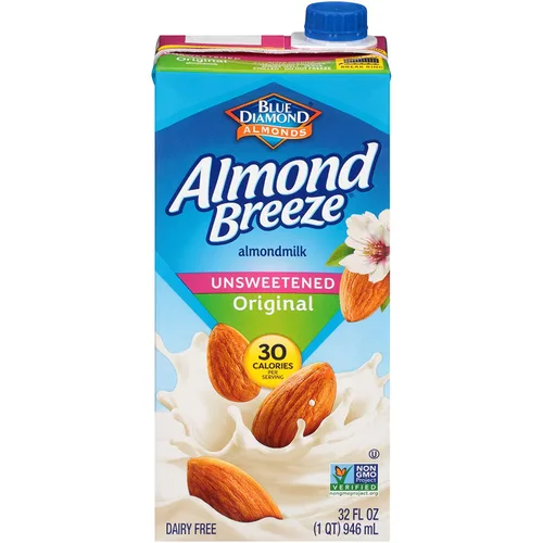 Miniatura 10 de Almond Breeze Leche de almendras sin lácteos, vainilla sin azúcar, 32 onzas (paquete de 12)