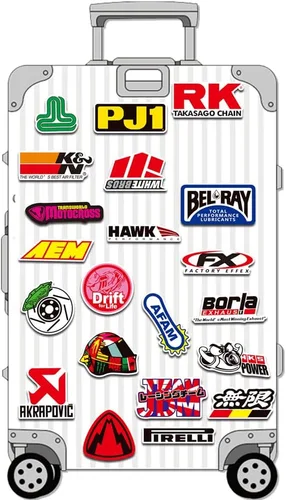 Miniatura 6 de 100 unidades/Paquete Adhesivos de moda Motocross Motos Dirt Bike Supercross Sin repetición Vinilo Adhesivo Cool Patineta Guitarra Funda de viaje