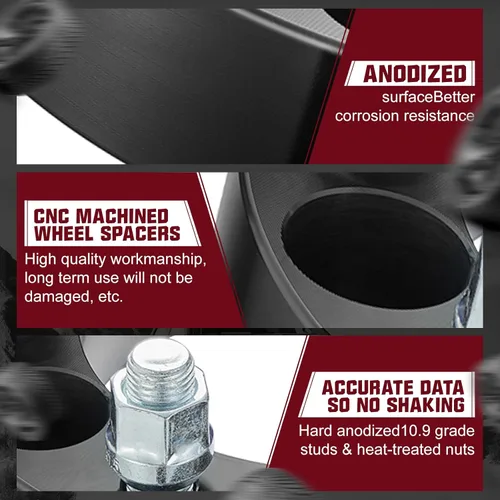 Miniatura 7 de BDFHYK Espaciadores de rueda 6x5.5 Espesor 1.5 pulgadas Compatible con Chevy Silverado 1500 1999-2022 Avalanche Suburban Tahoe GMC Sierra 1500 K1500