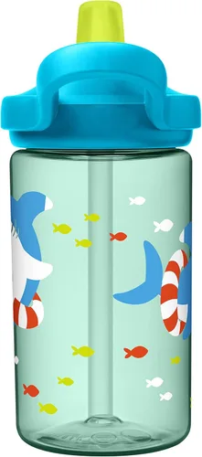 Miniatura 25 de CamelBak Eddy+ Kids Water Bottle with Bite Valve Straw, Leak‑Resistant Easy‑Sip Design for Everyday Hydration, 14oz Kids Animales de la selva