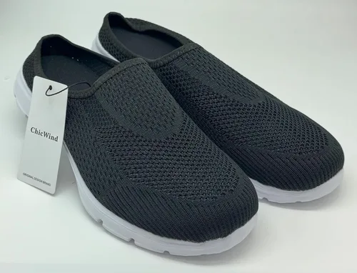 Miniatura 7 de ChicWind - Zapatillas de malla transpirable para mujer, estilo alpargatas, con espalda abierta, sin cordones