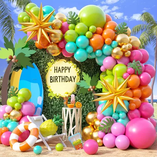 Miniatura 21 de Kit de Arco de Guirnalda de Globos de Género, Globos Rosa Polvoriento y Azul Arena Blanca, Globo Bohemio Rosa Nude para Tema Neutro Baby Shower