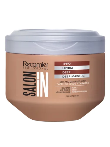 Salon In by Recamier | Hydra Repair Deep Treatment Mask | Hidratación intensa y reparación para cabello seco y dañado | 10.58 oz / 300 g