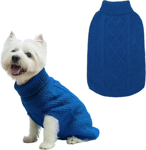 Miniatura 54 de Mihachi Suéteres para Perros Pequeños y Medianos Niña o Niño, Camisa Cálida y Suave para Perros, Abrigo para Perros para Clima Frío con Cuello