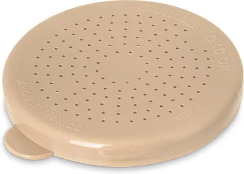 Carlisle FoodService Products 427106 Tapa de polietileno para sal y pimienta solamente, 3.12 pulgadas de diámetro, color beige (caja de 12)