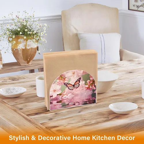 Miniatura 5 de Napkin Holder Streamside Butterfly Napkin Holders for Tables, Clear Acrylic Napkin Holders Cocktail Napkin Holder for Kitchen Restaurant Bar Home