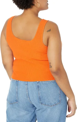 Miniatura 6 de The Drop Femi - Camiseta corta acanalada con cuello redondo para mujer