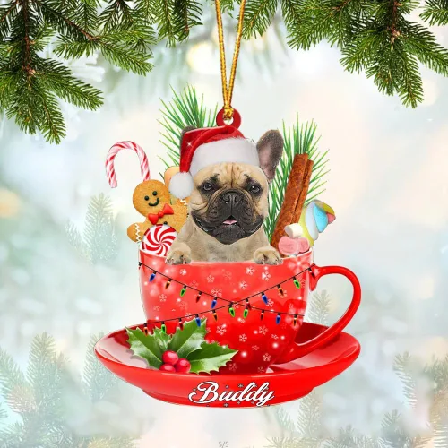 Miniatura 9 de Alaskan Malamute - Adorno acrílico personalizado para perro en taza, adorno de Navidad personalizado para perro 2023, decoración de árbol