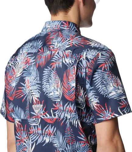 Miniatura 5 de PFG Super Slack Tide Camp - Camiseta para hombre, color gris