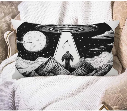 Miniatura 20 de EKOBLA Fundas de almohada decorativas de lino con textura retro abstracta, azul, cian, rojo, amarillo, para cama, sofá, rectangular, rectangular, 12