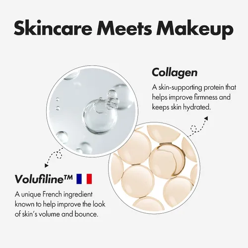 Miniatura 7 de ELROEL Blanc Cover Cream Stick V White – Barra de base de maquillaje coreana que cambia de color con Volufiline – Cobertura media a completa