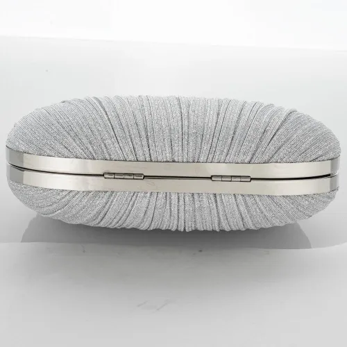 Miniatura 6 de YYW Bolso de mano plisado con purpurina para mujer, bolso de noche con asa superior para fiesta, boda nupcial