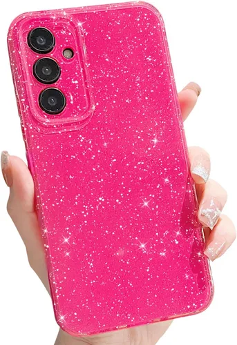Miniatura 95 de MINSCOSE Funda compatible con Samsung Galaxy A14 5G, bonita funda delgada con purpurina fina, a prueba de golpes, de TPU para mujeres y niñas