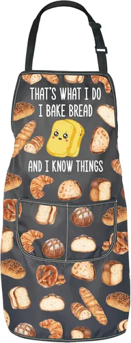 JNIAP Regalo para panadería de pan con texto en inglés «That's What I do I Bake Bread and I Know Things»