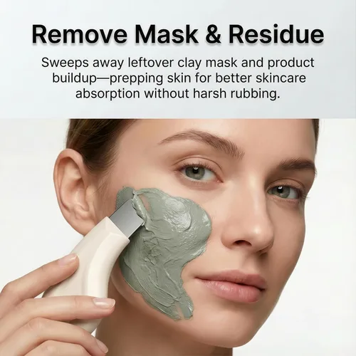 Miniatura 5 de Sookga Herramienta removedor de puntos negros, raspador facial de silicona para limpieza profunda, espátula facial exfoliante, removedor de puntos