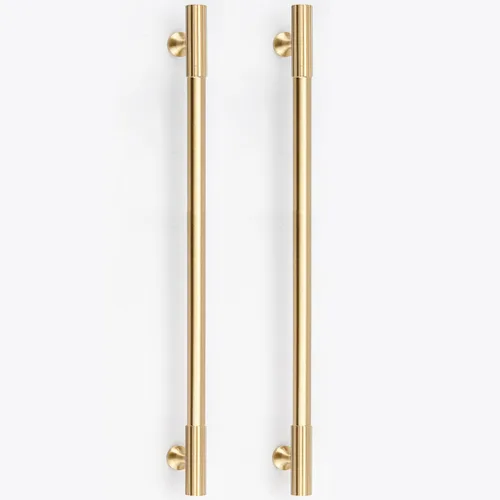 Miniatura 20 de RZDEAL - 4 tiradores dorados de gabinete de latón macizo, centros de agujeros de 3 pulgadas, para manijas de gabinete de cocina, cajón, baño