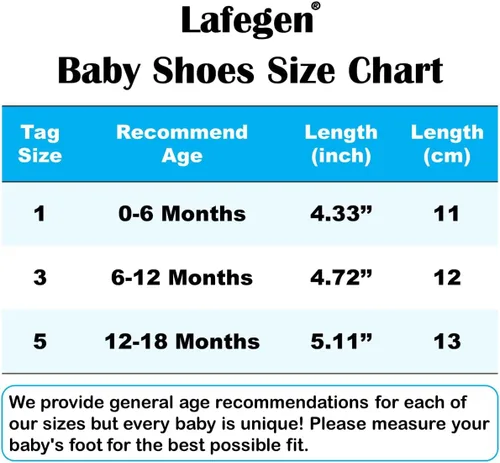 Miniatura 6 de LAFEGEN Botines de bebé para niños y niñas con forro suave, agarre antideslizante, calcetines para recién nacidos, zapatos de cuna para primeros