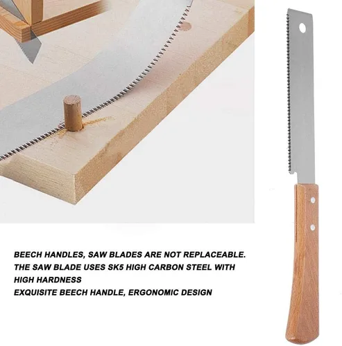Miniatura 8 de Sierra de mano pequeña Sierra de madera de 12 pulgadas, herramienta de corte a ras de carpintería para jardín, poda de carpintería, decoración