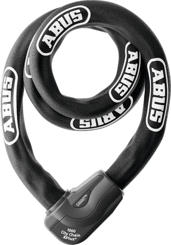 ABUS 1060/170 Granit CityChain X-Plus Cerradura de cadena, negro, 67 pulgadas