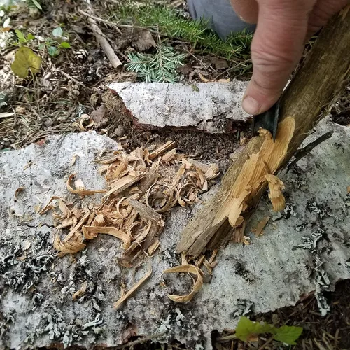 Miniatura 7 de Hexalite Ferro Rod y FireWick Kit de yesca Varilla ferro hexagonal extra grande de 1/2 x 6 pulgadas de largo Incluye Tinder FireWick Paquete