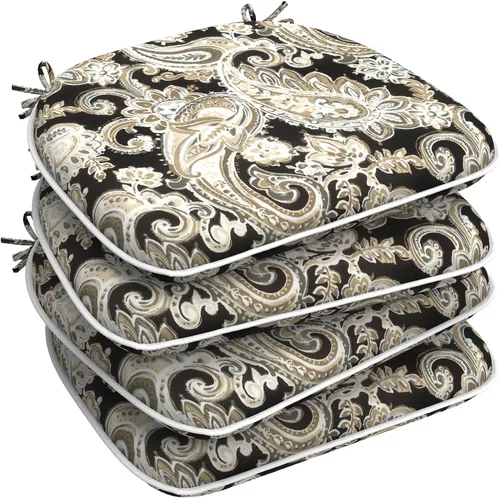 Miniatura 26 de LVTXIII - Cojines de asiento de patio de 16 pulgadas de profundidad x 17 pulgadas de ancho, cojines para sillas de exteriores, para todo tipo de gris