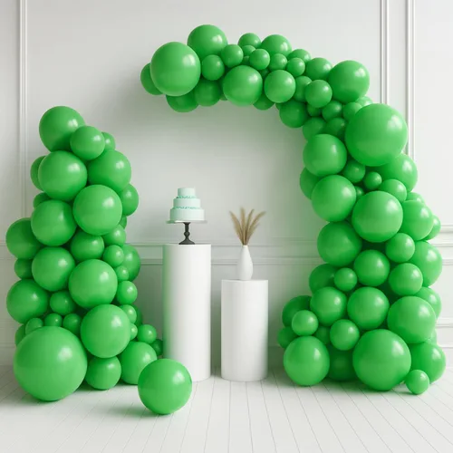 Miniatura 12 de HOUSE OF PARTY Globos azules metálicos: guirnalda de globos azules, globos metálicos azules de 5/12/18 pulgadas para decoraciones de graduación