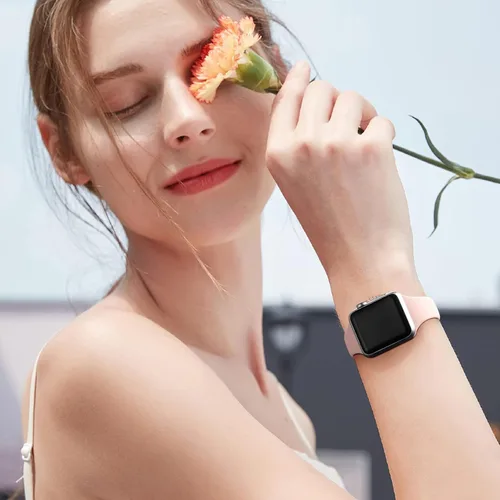 Miniatura 6 de Lerobo - Correas deportivas/delgadas y suaves de silicona compatibles con iWatch Series 10/9/8/7/6/5/4/3/2/1/SE/Ultra con correas de 38, 40, 41, 42