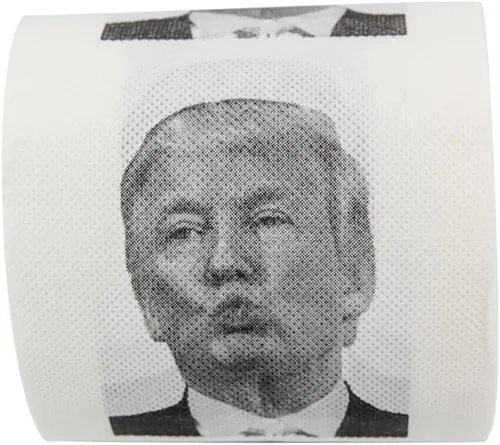 Miniatura 2 de Rollo de papel higiénico de Donald Trump, divertido regalo de broma de humor político, regalos para republicanos y demócratas