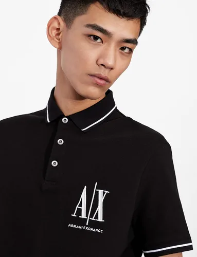 Miniatura 2 de Armani Exchange Polo con logotipo bordado para hombre