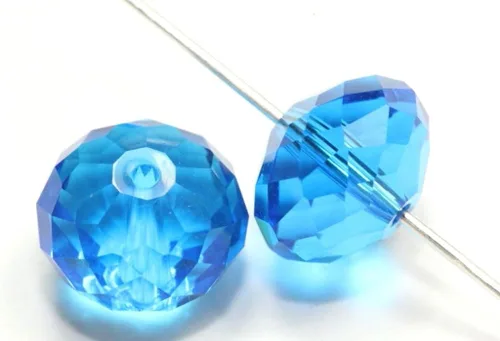 Miniatura 88 de 50 cuentas de cristal Adabele austriaco de 0.394 pulgadas facetadas sueltas Rondelle Siam rojo espaciador compatible con cristales de Swarovski 5040