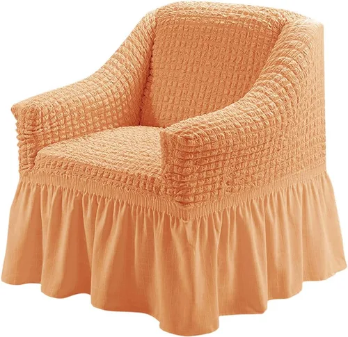 Miniatura 12 de Qubjus Funda Elástica para Sofá Fundas para Sofá Lavables Funda para Sofá Sillón Cama Protector de Muebles de Fácil Ajuste con Parte Inferior Beige