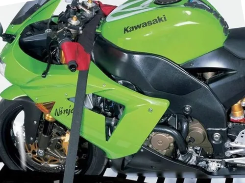 Miniatura 3 de Correas de manillar de lazo suave para amarrar remolque, barras de mango de transporte seguras Yamaha Kawasaki Suzuki Honda Ducati 2 pulgadas clips