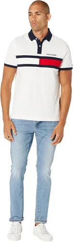 Miniatura 4 de Tommy Hilfiger Men's Short Sleeve Cotton Pique Flag Polo in Regular Fit