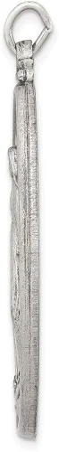 Miniatura 2 de Auriga Fine Jewelry Colgante de plata de ley 925 con medalla milagrosa antigua (L- 1.654in, W- 0.984in), regalo para mujer, Metal