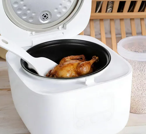 Miniatura 6 de KICHOUSE Olla interior de repuesto para olla arrocera de 8.26 pulgadas, antiadherente, con taza medidora y cuchara de arroz para uso diario