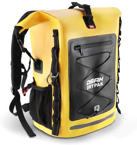Miniatura 30 de OSAH DRYPAK Mochila impermeable Bolsa seca – Mochila de senderismo enrollable para viajes, kayak, canotaje, camping y pesca, Gris, Ocio