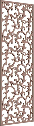 Miniatura 82 de Wheatland Paneles de pared decorativos de madera con calado, 9 3/8 pulgadas de ancho x 24 3/8 pulgadas de alto x 1/4 de alto, nogal