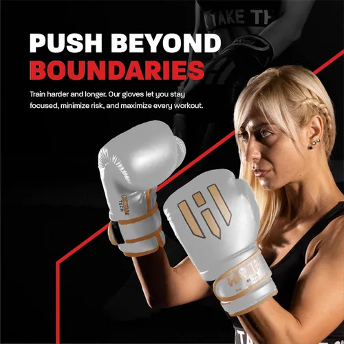 Miniatura 4 de Hawk Sports Guantes de boxeo para hombres y mujeres, cómodos guantes de entrenamiento de boxeo con acolchado de espuma para lanzar golpes de fuerza
