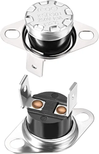Miniatura 17 de uxcell KSD301 Termostato 104.0 °F/104°F 10A N.C Ajustar interruptor de temperatura de disco rápido para microondas, horno, cafetera 2 piezas