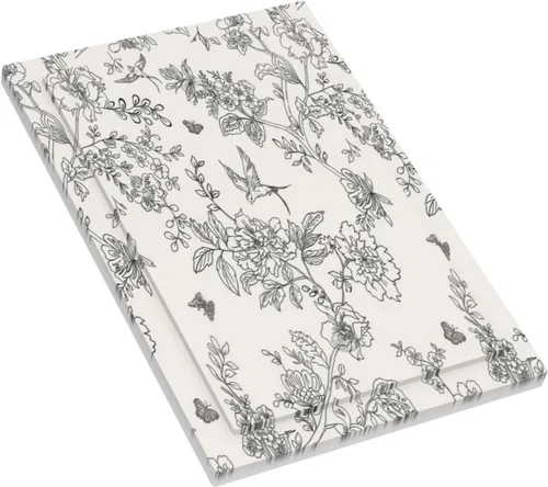 Miniatura 3 de Cubierta para interruptor de luz de 1 posición, diseño campestre de pájaros y flores en blanco y negro, sin dispositivo, placa de pared decorativa