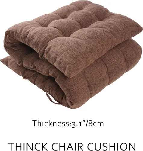 Miniatura 5 de ELFJOY Cojín para silla de descanso, lino sintético, gravedad cero, cojín de banco largo acolchado grueso para sillón reclinable, tumbona, banco