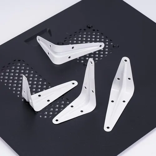 Miniatura 4 de Paquete de 12 soportes de estante blancos resistentes en L, soportes flotantes de metal, soportes de soporte de montaje en pared, soporte de esquina